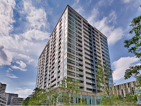 現地外観写真　大林・長谷工建設共同企業体施工