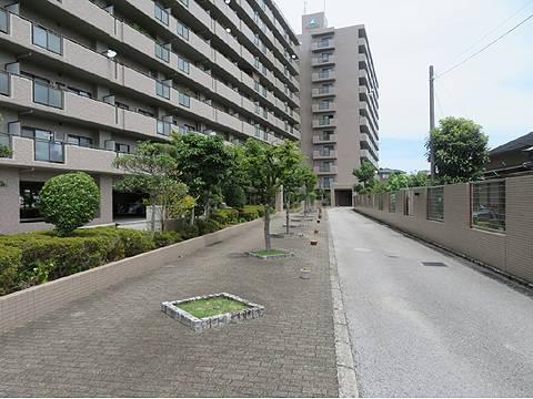 現地外観写真 2番館と1番館への通路