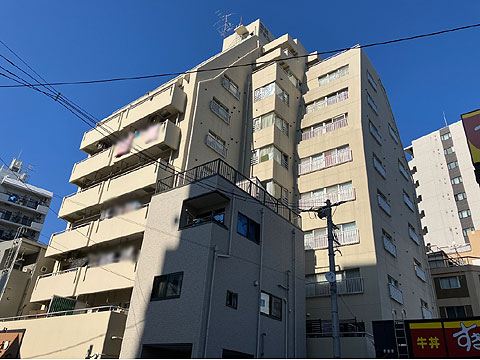 現地外観写真　藤和下谷コープ外観２