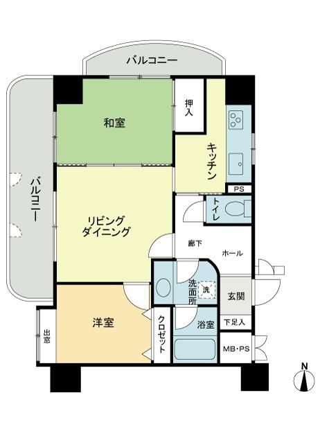 ライオンズマンション発寒中央 8階2ldk Mhf 大京穴吹不動産