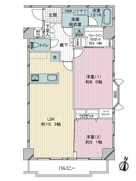 ライオンズマンション石神井公園第６ 4階2ldk Mhf 大京穴吹不動産