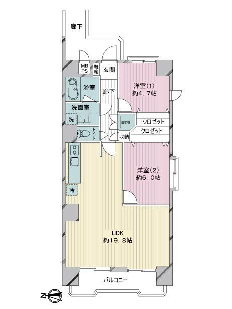 チサンマンション榴ケ岡 11階2ldk Mhf 大京穴吹不動産