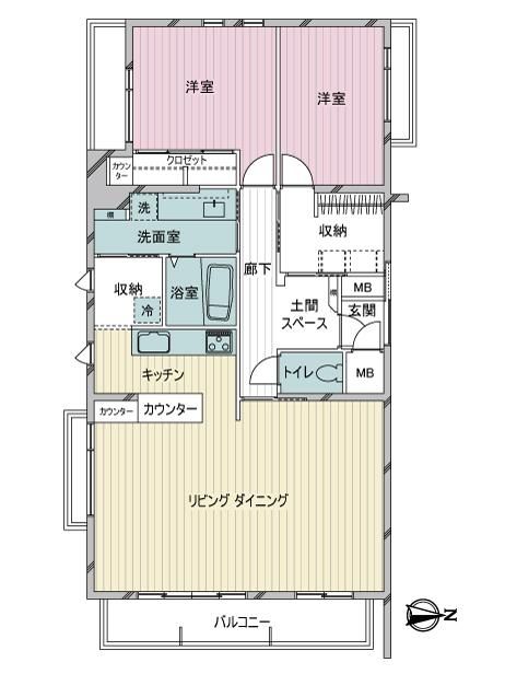 パティオ大山 3階2ldk Mhf 大京穴吹不動産