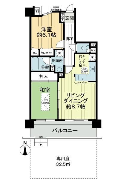 ライオンズヒルズ東川口 1階2ldk 川口市の中古マンション購入 Mhf 大京穴吹不動産