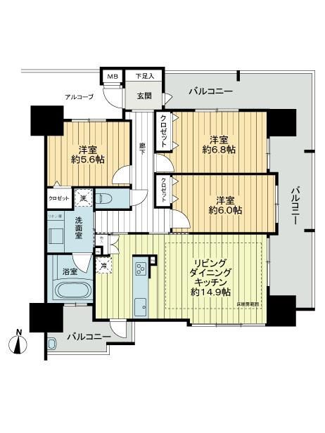 ラヴィエールセントラルレジデンス 11階3ldk 名古屋市中区の中古マンション購入 Mhf 大京穴吹不動産
