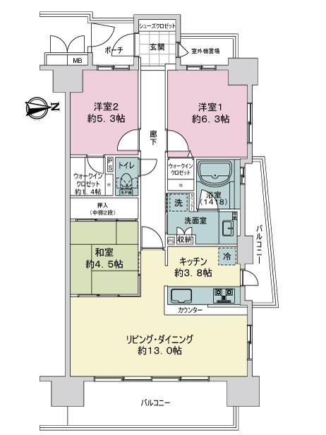 サーパス御本丸公園 11階3LDK|宇都宮市の中古マンション購入 サーパス御本丸公園 11階3LDK|宇都宮市の中古マンション購入