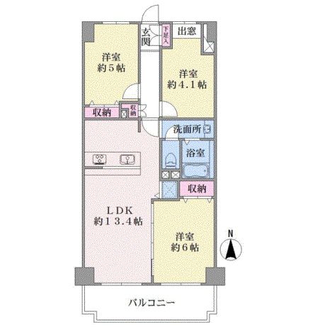 エンゼルハイム多摩リバーサイド第３ 5階3ldk Oaf 大京穴吹不動産