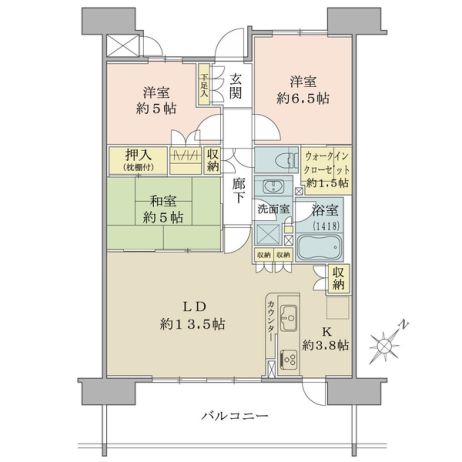 サングランデ千葉みなと 13階3LDK｜千葉市中央区の中古