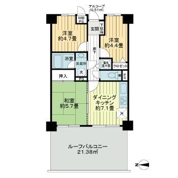 ライオンズガーデン海老名 1階3dk 海老名市の賃貸マンション 賃貸一戸建て 大京穴吹不動産