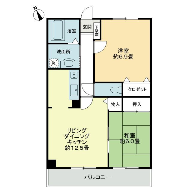 フィネスサンムーン 1階2ldk Vr 大京穴吹不動産