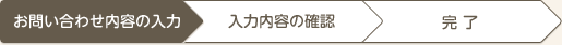お問い合わせ内容の入力