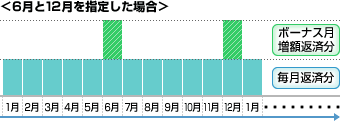 元半年毎増税額返済について