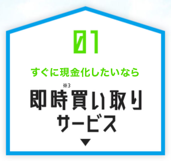 01 すぐに現金化したいなら即時買い取りサービス