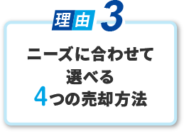 ４つの売却方法